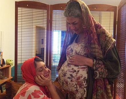 عکس سحر ولدبیگی و فرزندش