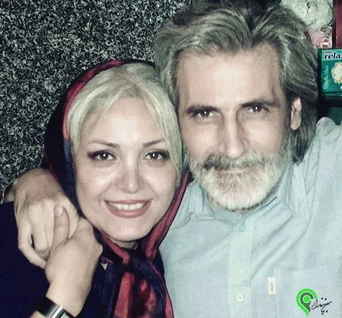 عکس شراره دولت آبادی و همسرش