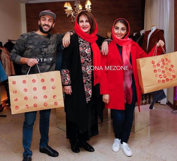عکس فاطمه گودرزی با همسر و فرزندانش