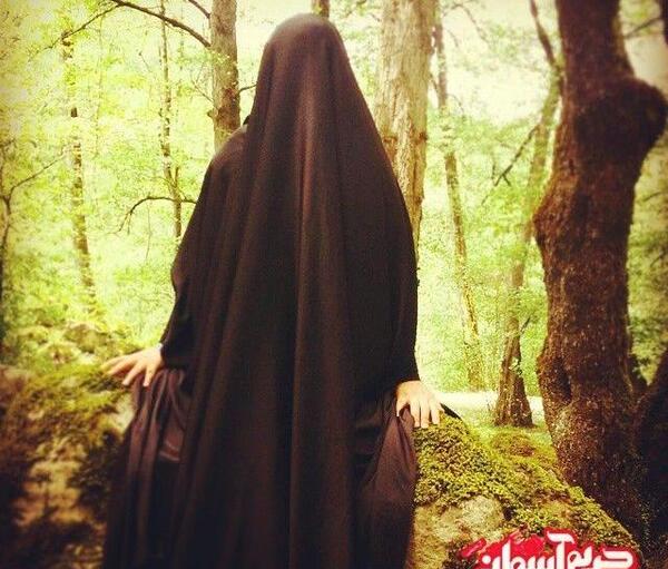 عکس یک دختر چادری برای پروفایل