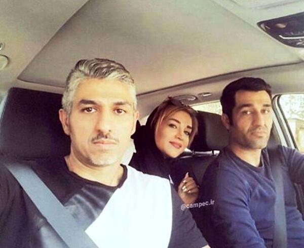 عکس پژمان جمشیدی با خانمش