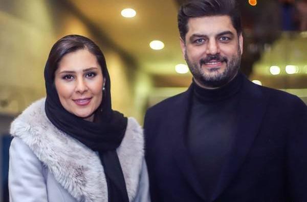 عکس سام درخشانی با همسرش و دخترش