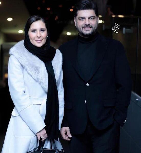 عکس سام درخشانی با همسرش و دخترش