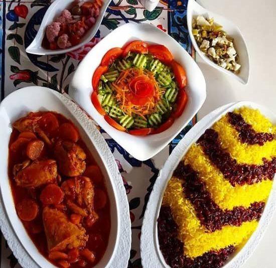 عکس زرشک پلو مرغ مجلسی