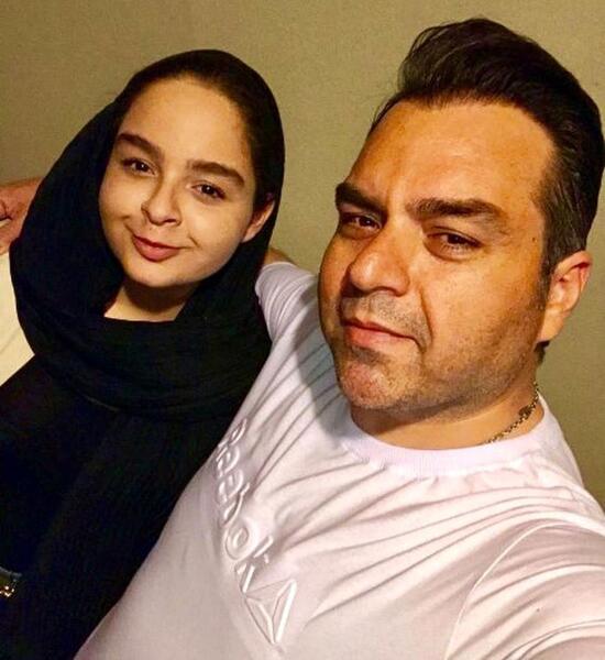 عکس شهرام قائدی با همسرش