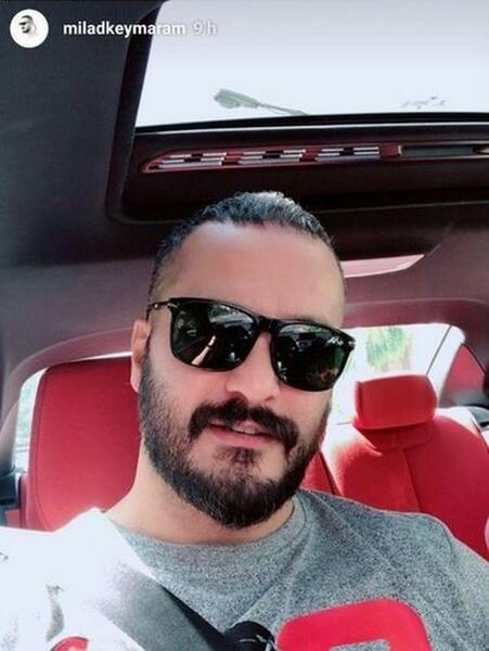 عکس بهاره افشاری و میلاد کی مرام
