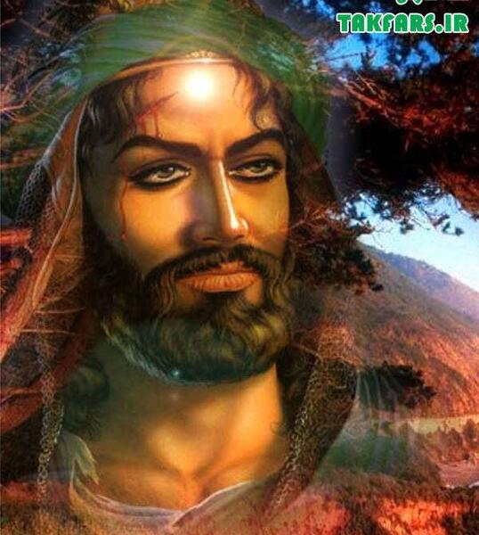 عکس چهره ی امام حسین