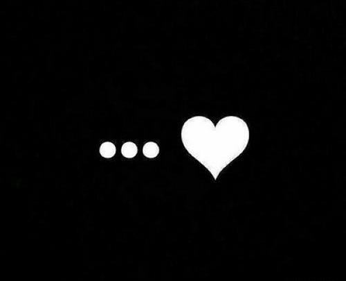 عکس قلب عاشقانه سیاه