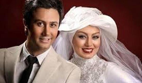 عکس همسر شاهرخ استخری با لباس عروس