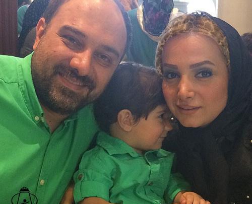 عکس برزو ارجمند با همسرش