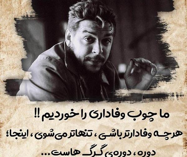 عکس های بهروز وثوقی نوشته دار
