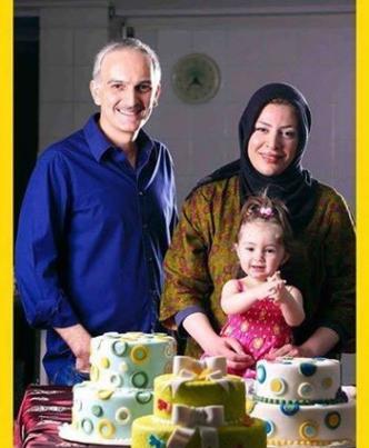 عکس خانواده رضا بنفشه خواه