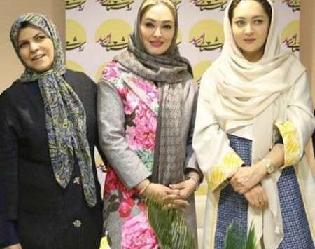 عکس الهام حمیدی با خانواده اش