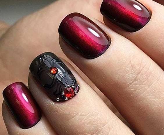 عکس کاشت ناخن چشم گربه ای