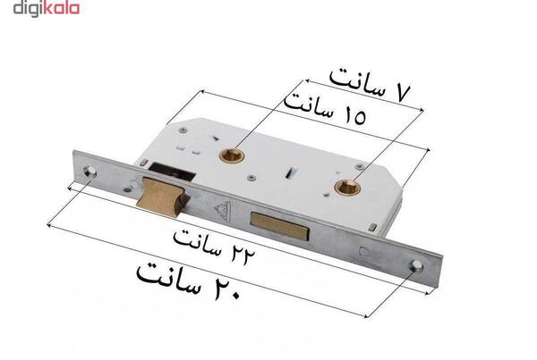عکس داخل قفل درب چوبی قدیمی