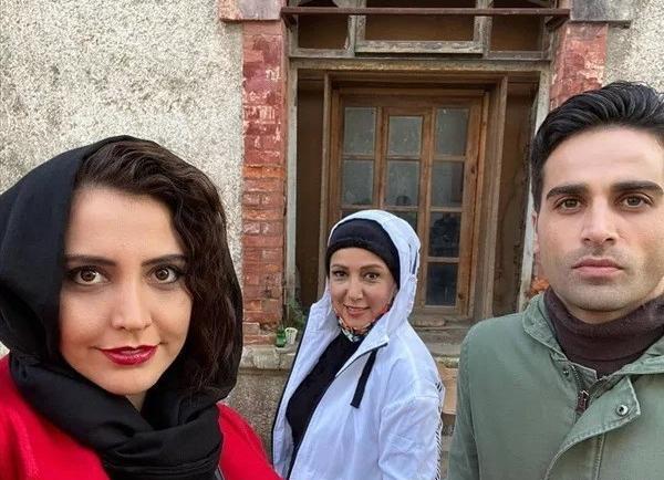 عکس نامتعارف فرزاد فرزین با باران کوثری