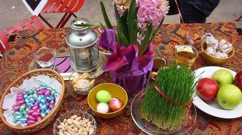 عکس تزیین سفره هفت سین سال جدید