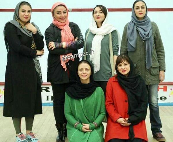 عکس تیم اسکواش شبنم فرشادجو