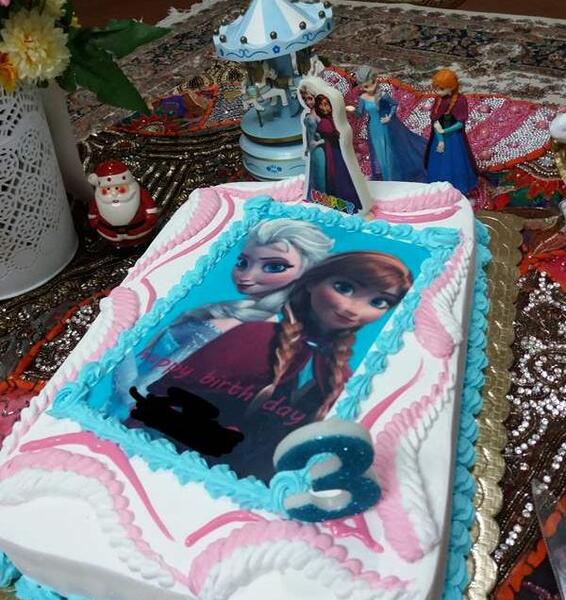 عکس کیک تولد دخترانه طبیعی