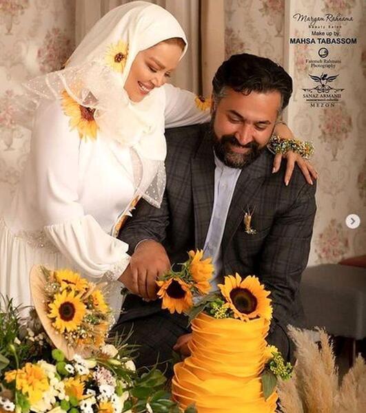 عکس بهاره افشاری در لباس عروس
