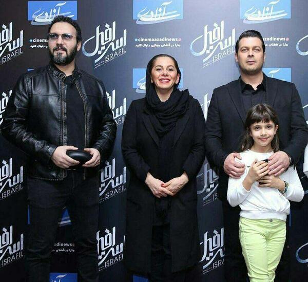 عکس پژمان بازغی با همسرش و دخترش