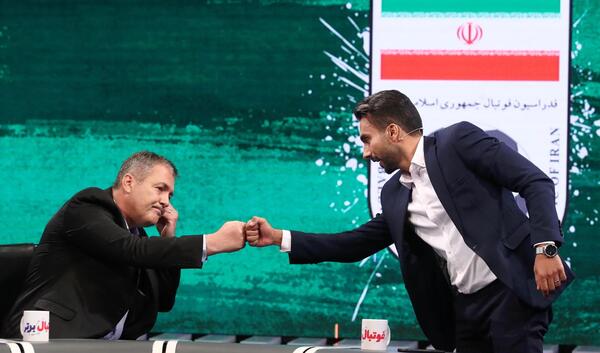 عکس پشت صحنه فوتبال