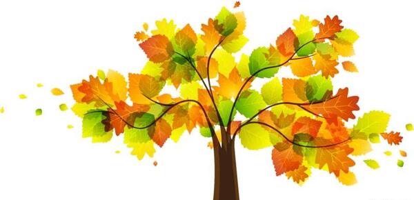 عکس برگ پاییزی کودکانه