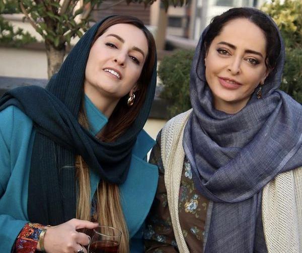 عکس شقایق دهقان با خواهرش