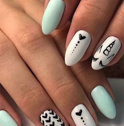 عکس ناخن دخترانه کوتاه