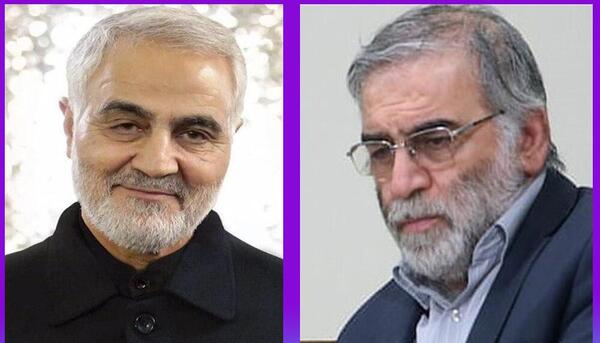 عکس سردار سلیمانی و فخری زاده