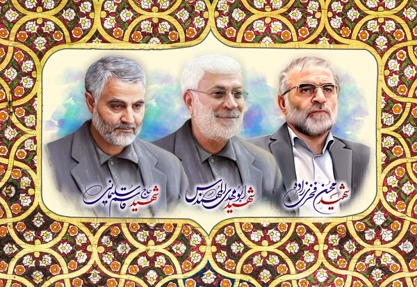 عکس سردار سلیمانی و فخری زاده
