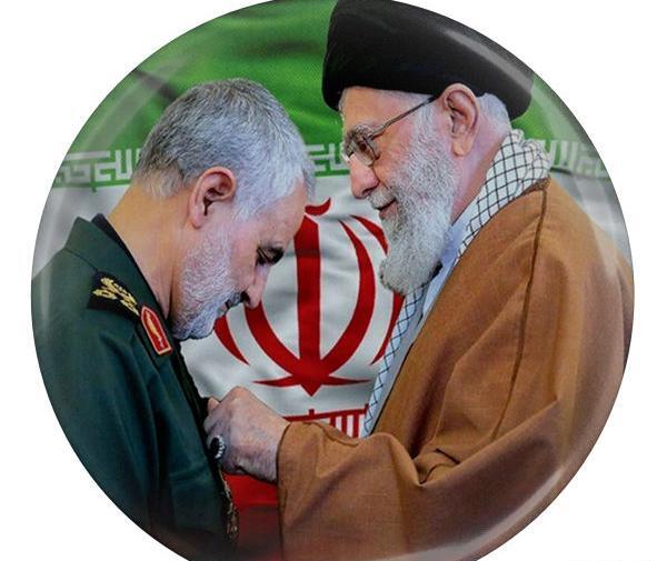 عکس سردار سلیمانی و خامنه ای