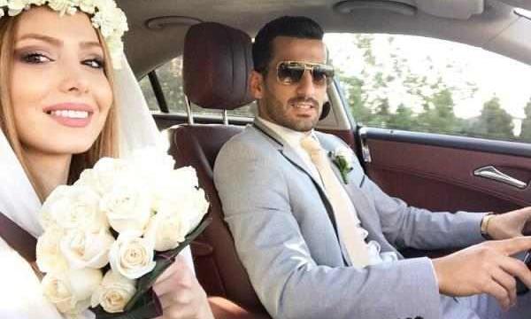 عکس پیام نیازمند و همسرش