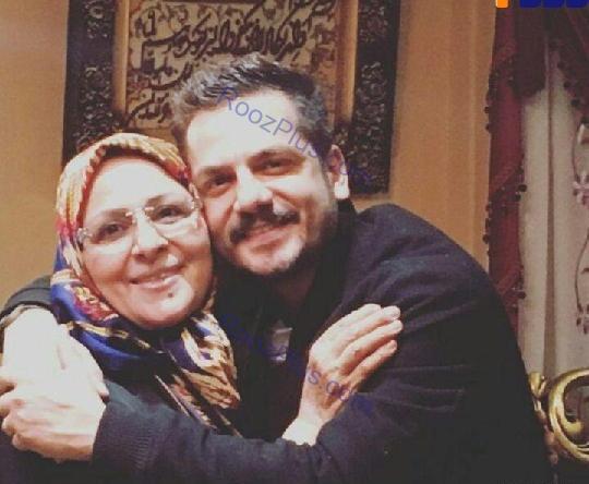 عکس عباس غزالی و مادرش