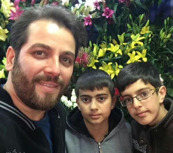 عکس خانوادگی امیررضا دلاوری