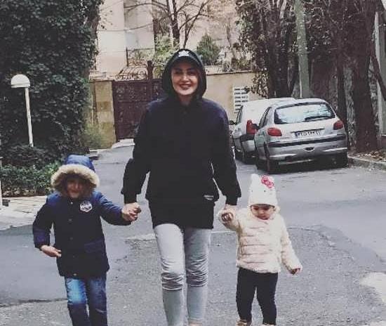عکس شیلا خداداد و بچه هایش