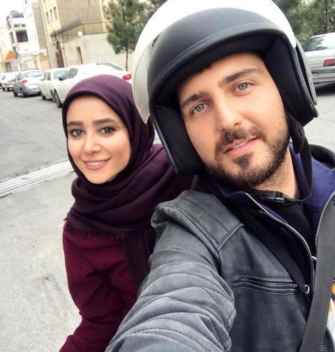 عکس الناز حبیبی با دوست پسرش