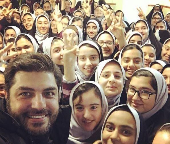 عکس سام درخشانی با دخترش