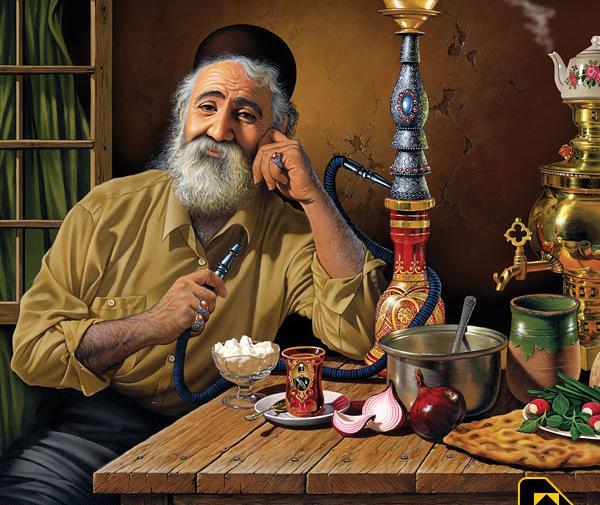 عکس پیرمرد قهوه چی