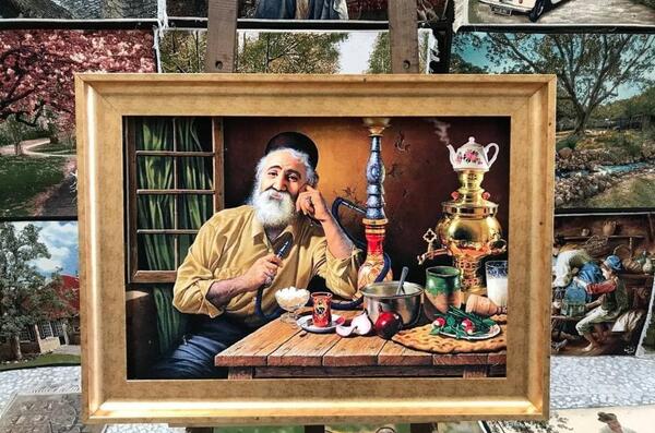 عکس پیرمرد قهوه چی