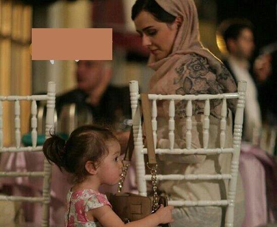 عکس ترانه علیدوستی و دخترش حنا