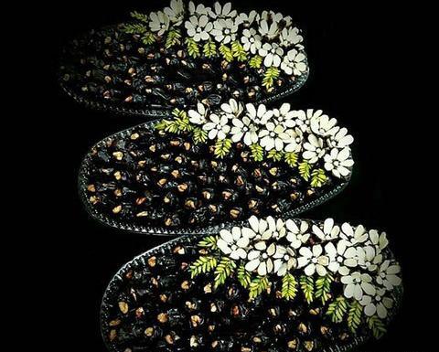 عکس تزیین سنگ قبر برای روز چهلم
