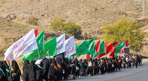 عکس پیاده روی امام رضا