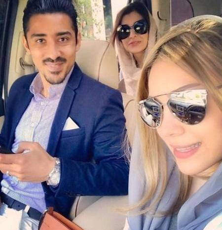 عکس ساره بیات با شوهر خواهرش