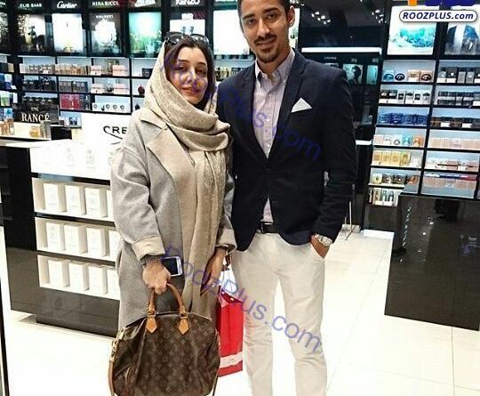عکس ساره بیات با شوهر خواهرش