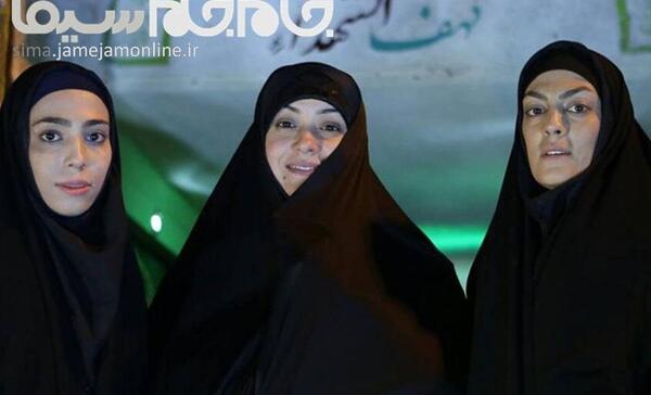 عکس الهام چرخنده در کربلا