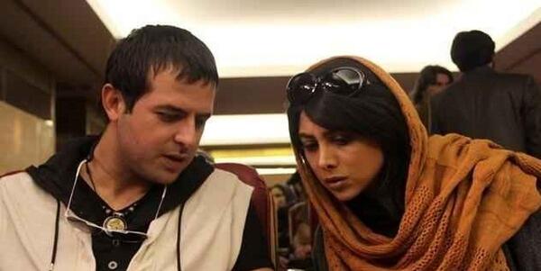عکس آزاده صمدی با هومن سیدی