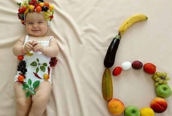 عکس ماهگرد نوزاد با لاک