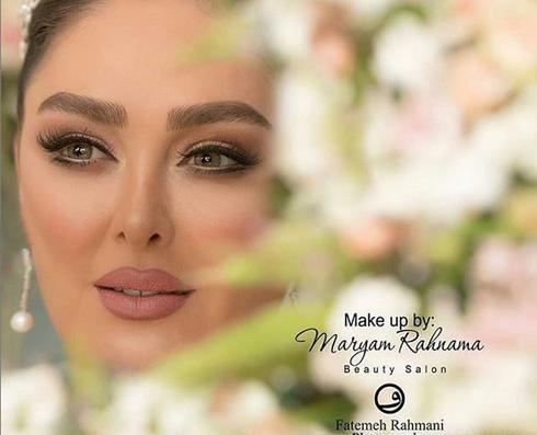 عکس الهام حمیدی با آرایش