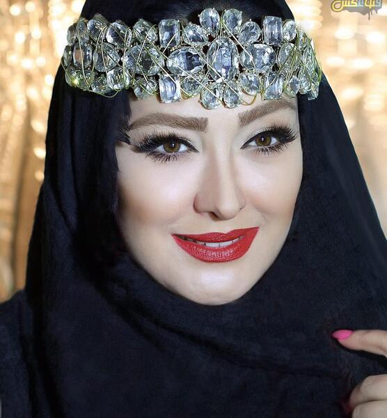 عکس الهام حمیدی با آرایش